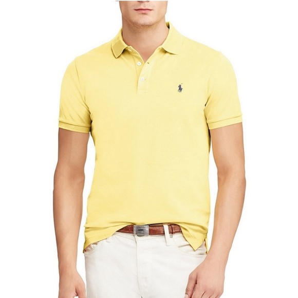 bright yellow ralph lauren polo shirt